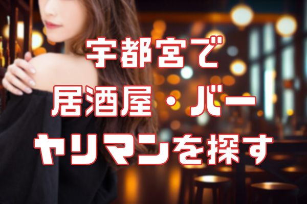 宇都宮の居酒屋でセフレを探す